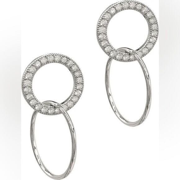Adornia circle drop stud earrings - Picture 1 of 2